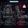Thumbnail Ergonomic Computer Gaming Chair with PU Leather Lumbar Support — Smart Chairs, DUMOS