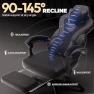 Thumbnail Fabric Gaming Chair with Footrest — Smart Chairs, Dowinx