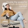 Thumbnail Fabric Gaming Chair with Pocket Spring Cushion, Massage Lumbar Support and Footrest — Smart Chairs, Dowinx