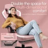 Thumbnail Fabric Gaming Chair with Pocket Spring Cushion, Massage Lumbar Support and Footrest — Smart Chairs, Dowinx