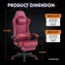 Thumbnail Gaming Chair with Footrest and Lumbar Support — Smart Chairs, MINOMAC