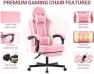 Thumbnail Gaming Chair with Footrest, Ergonomic High Back Computer Chair — Smart Chairs, Mistpeople