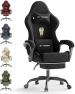 Thumbnail Gaming Chair with Footrest Massage Lumbar Cushion — Smart Chairs, Generic