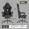 Thumbnail Gaming Chair with Footrest Massage Lumbar Cushion — Smart Chairs, Generic