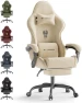 Thumbnail Gaming Chair with Footrest Massage Lumbar Cushion — Smart Chairs, Generic