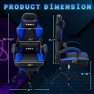 Thumbnail Gaming Chair with Footrest — Massage Chairs, ECOTOUGE