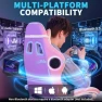 Thumbnail Gaming Chair with Massage, Bluetooth Speakers, RGB Lights and Footrest — Smart Chairs, VANSPACE