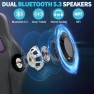 Thumbnail Gaming Chair with Massage, Bluetooth Speakers, RGB Lights and Footrest — Smart Chairs, VANSPACE
