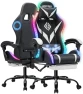 Thumbnail Gaming Chair with Massage, Bluetooth Speakers, RGB Lights and Footrest — Smart Chairs, VANSPACE