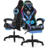 Thumbnail Gaming Chair with Massage, Bluetooth Speakers, RGB Lights and Footrest — Smart Chairs, VANSPACE