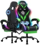 Thumbnail Gaming Chair with Massage, Bluetooth Speakers, RGB Lights and Footrest — Smart Chairs, VANSPACE