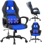 Thumbnail Gaming Chair With Massager, Ergonomic Office Video Gaming Computer Leather Desk Racing, Comfy Massage Silla Gamer for... — Smart Chairs, Capacmkseh