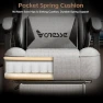 Thumbnail Gaming Chair with Mesh Fabric, Adjustable Lumbar Support, Footrest and Headrest — Smart Chairs, Vonesse