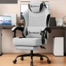 Thumbnail Gaming Chair with Mesh Fabric, Adjustable Lumbar Support, Footrest and Headrest — Smart Chairs, Vonesse