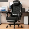 Thumbnail Gaming Chair with Mesh Fabric, Adjustable Lumbar Support, Footrest and Headrest — Smart Chairs, Vonesse