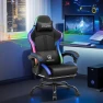 Thumbnail Gaming Chair with Speakers, RGB LED Lights, Ergonomic Chair with Footrest, Linkage Armrest — Smart Chairs, GTPLAYER