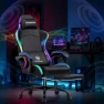 Thumbnail Gaming Chair with Speakers, RGB LED Lights, Ergonomic Chair with Footrest, Linkage Armrest — Smart Chairs, GTPLAYER