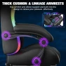Thumbnail Gaming Chair with Speakers, RGB LED Lights, Ergonomic Chair with Footrest, Linkage Armrest — Smart Chairs, GTPLAYER