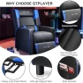 Thumbnail Gaming Recliner Chair for Living Room Racing Style Single PU Leather Gaming Sofa for Adults Modern Game Recliners... — Massage Chairs, GTPLAYER
