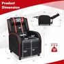 Thumbnail Gaming Recliner with Massage, Adjustable Footrest & Side Pocket — Massage Chairs, GYMAX