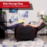 Thumbnail Gaming Recliner with Massage, Adjustable Footrest & Side Pocket — Massage Chairs, GYMAX