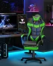 Thumbnail Green Gaming Chair with Footrest — Smart Chairs, Soontrans
