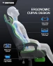 Thumbnail Green Gaming Chair with Footrest — Smart Chairs, Soontrans