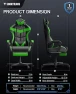Thumbnail Green Gaming Chair with Footrest — Smart Chairs, Soontrans
