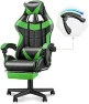 Thumbnail Green Gaming Chair with Footrest — Smart Chairs, Soontrans