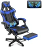 Thumbnail Green Gaming Chair with Footrest — Smart Chairs, Soontrans