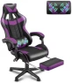 Thumbnail Green Gaming Chair with Footrest — Smart Chairs, Soontrans