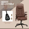 Thumbnail High Back Vibration Massage Office Chair with 6 Vibration Points — Massage Chairs, HOMCOM