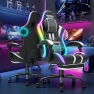 Thumbnail LED Gaming Chair with Speakers and Massage — Smart Chairs, HOFFREE