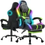 Thumbnail LED Gaming Chair with Speakers and Massage — Smart Chairs, HOFFREE