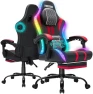 Thumbnail LED Gaming Chair with Speakers and Massage — Smart Chairs, HOFFREE