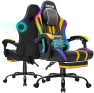 Thumbnail LED Gaming Chair with Speakers and Massage — Smart Chairs, HOFFREE