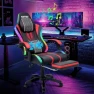 Thumbnail LED Gaming Chair with Speakers and Massage — Smart Chairs, HOFFREE