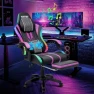 Thumbnail LED Gaming Chair with Speakers and Massage — Smart Chairs, HOFFREE