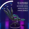 Thumbnail LED Gaming Chair with Speakers Massage Big and Tall Computer Chair with RGB Lights Bluetooth Game Chair with Footrest — Smart Chairs, HOFFREE