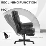 Thumbnail Massage Executive Office Chair with 6 Vibration Points, Heated, Foot Rest, Lumbar Support — Smart Chairs, HOMCOM