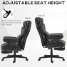 Thumbnail Massage Executive Office Chair with 6 Vibration Points, Heated, Foot Rest, Lumbar Support — Smart Chairs, HOMCOM