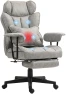 Thumbnail Massage Executive Office Chair with 6 Vibration Points, Heated, Foot Rest, Lumbar Support — Smart Chairs, HOMCOM