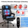 Thumbnail Massage Office Chair with Heat, 7 Points Vibration, Ergonomic Executive Chair with Footrest — Massage Chairs, HOFFREE