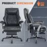 Thumbnail Reclining Office Chair with Massage & Heat & Footrest — Massage Chairs, Xiuyu