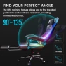 Thumbnail RGB Gaming Chair with Footrest, Massage, LED Lights, Lumbar Support — Smart Chairs, GTPLAYER