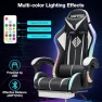 Thumbnail RGB Gaming Chair with LED Lights, Massage, and Footrest — Smart Chairs, VANSPACE