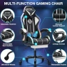 Thumbnail RGB Gaming Chair with LED Lights, Massage, and Footrest — Smart Chairs, VANSPACE