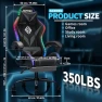 Thumbnail RGB Gaming Chair with Massage and LED Lights Ergonomic Video Game Chairs with Footrest High Back Reclining Computer... — Massage Chairs, VANSPACE