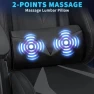 Thumbnail RGB Gaming Chair with Massage and LED Lights Ergonomic Video Game Chairs with Footrest High Back Reclining Computer... — Massage Chairs, VANSPACE