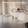 Thumbnail 55 x 24 Inch Standing Desk with Drawers — Standing Desk, YDN